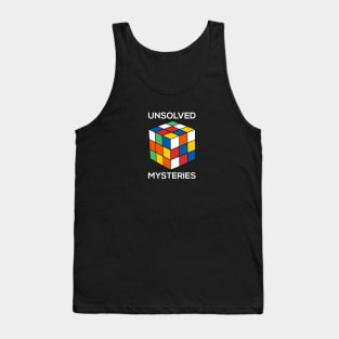 Rubiks Cube Unsolved Mysteries Retro Design Tank Top